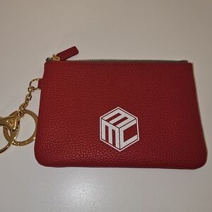 MCM Red Leather Wallet EuC With Box